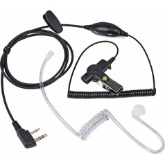 HYS Гарнитура, совместимая с радиостанцией President Randy III CB, подходит для радиостанций Randy 3, наушники с кнопкой PTT (звуковая трубка)