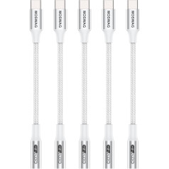 MOSWAG USB Type C to 3.5 mm Headphone Jack Adapter, Audio USB C to Aux Dongle Cable for Samsung Galaxy S23 S22 S21 S20 Ultra S20+ Note 20 10 S10 S9 Plus, Pixel 4 3 2 XL, iPad Pro and More