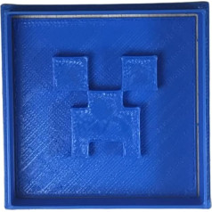 Cuticuter Creeper Minecraft Cookie Cutter, синий