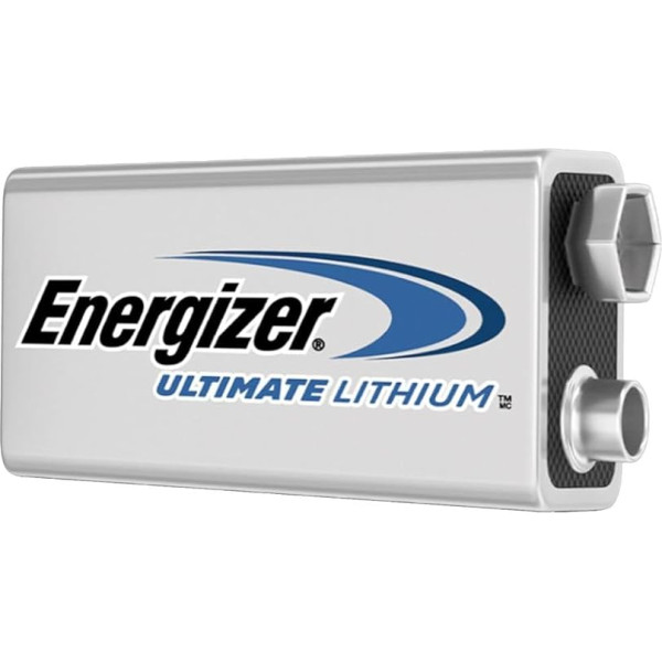 Energizer Ultimate Industrial 6LR61 9 V Block Battery Lithium 9 V Pack of 10