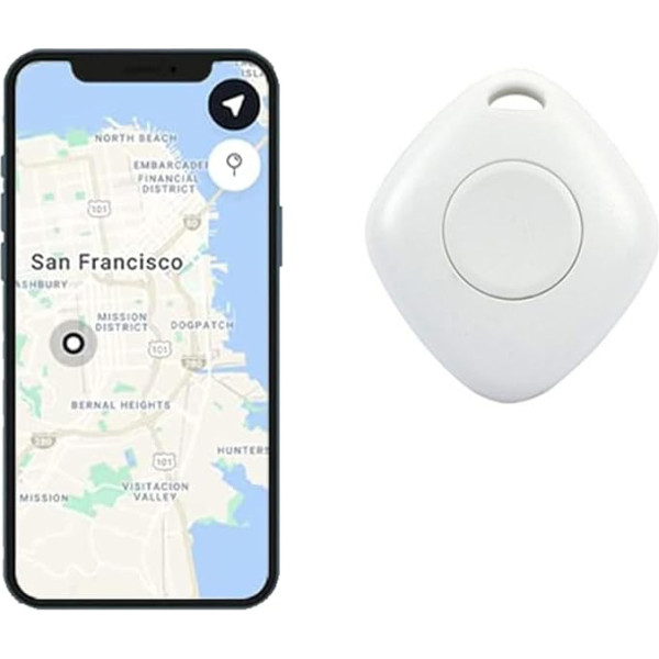 TOTMOX Smart Bluetooth Tracker & Key Finder, поиск ключей с приложением, GPS отслеживание для детей, ключей, багажа, управление приложением, совместимость с iOS Andr