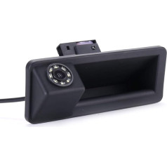 HD 8 светодиодов ручка багажника камера заднего хода Совместимость с BMW E82 E88/E90 E91 Touring E92 E93 M3 E60 E61/X1 E84/X5 E70/X6 E71/E72/F31/F10/F11/F15 F18 F22 F23 F25 F26 F30 F32 F34 F35 F36 F4