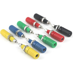 Aoowei Audio Speaker Socket Terminal Mixed Colour Banana Plug Amplifier Jack Socket 4 mm (Pack of 10)