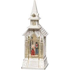 Konstsmide 4366-200 Церковь Теплый белый светодиодный снежный наполненный водой таймер с выключателем