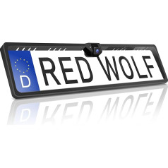 RED WOLF Камера заднего хода Держатель номерного знака с камерой NTSC PAL Ориентир Помощь при парковке с 8 м кабель 12 В Водонепроницаемый