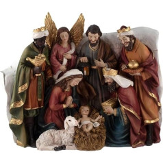 Inmaculada Romero IR Тайна Рождения Nativity Scene One Piece 23cm Resin Figurine Baby Jesus Virgin Mary Three Kings Angels Unisex Длина (см): 23