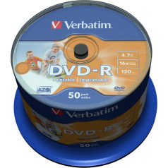 Dvd-r 16x 4.7gb 50p cb printable 43533