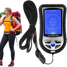 Электронный высотомер, высотомер, 8 в 1 высотомер, портативный барометр, дисплей температуры, портативное устройство с подсветкой, прогноз 