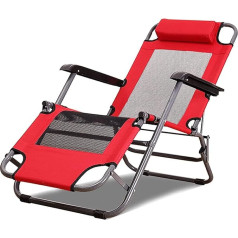 VejiA палубное кресло, Zero Gravity Chair Sun Lounge Outdoor Chairs, Office Lunch Break Single Bed, Folding Patio Deck Chairs for Patio, Backyard, Pool, Garden