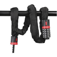 CFIKTE велосипед замок: 5 цифр комбинации высокой безопасности анти-кражи велосипед цепи замок тяжелый долг сбрасываемый без ключа велосипед 