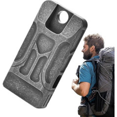 Свисток безопасности из титанового сплава Generisch, свисток с высоким децибелом, спортивный свисток с двойной трубкой, громкий свисток с чист