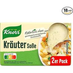 Knorr Herb Sauce Вкусный легкий соус без вкусовых добавок 18 x упаковка из 2