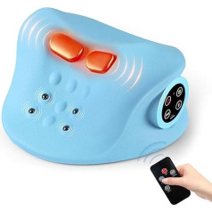 ALLILUYAA Электрический массажер для шеи с подогревом, массажер для шеи 3 режима 6 уровней скорости, массажер шея-плечи с функцией вибрации сним