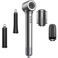 MANKIW 5 в 1 Airstyler Set, Hot Air Styler Hot Air Brush with 110,000 rpm High Speed Motor, Coanda Airflow & 500 Million Ions, Automatic Curling Iron, Straightening Brush & Volume Styler