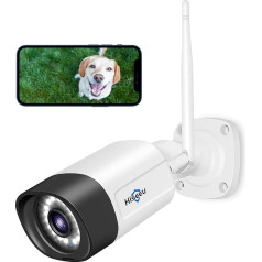 Hiseeu 5MP + Two-Way Audio: Камера наружного наблюдения, WiFi IP-камера, 5MP наружная WiFi камера с ночным видением, IP66 водонепроницаемая, удаленный доступ и о