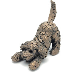 Миниатюрный какапу Frith, играющий в шалости, из бронзы холодного литья - сделано в Великобритании