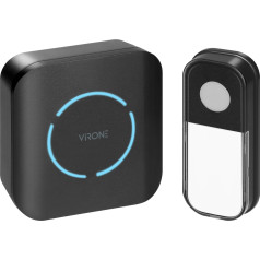 FUDU AC, беспроводной дверной звонок, система обучения, 36 мелодий, 180 м, черный