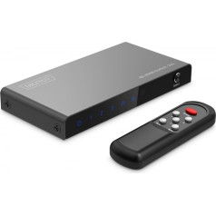 Коммутатор/переключатель 4k hdmi 3x1, 60 гц hdcp 2.3, пульт ДУ, черный