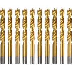 Карта поиска Спиралевидный борец HSS4241 с герадевой рундой, метрический спиралевидный борец для тишлера, Holzbearbeitung, Kunststoff, Gummi, goldfarben, 10 Stück
