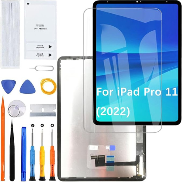 HLYGZX Экран дисплея для iPad Pro 11 4 2022 A2435 A2761 A2762 A2759 ЖК-экран замена сборки ремонтный комплект черный
