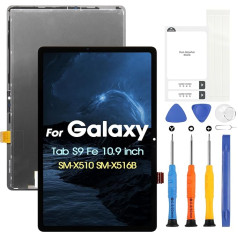 ЖК-экран для Samsung Galaxy Tab S9 Fe, ЖК-дисплей для Galaxy Tab S9 Fe SM-X510, SM-X516B 10,9-дюймовый дисплей сенсорный экран дигитайзер замена сборки + ремонтный комп