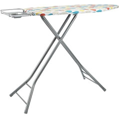 Amazon Basics Большая серая гладильная доска в горошек с H-образным упором для утюга 48