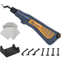 Bucasso Аккумуляторная шлифовальная машинка с переменной скоростью для шлифовки, полировки, отделки, DIY ремесел (синий)