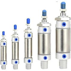 MA16/20/25/32/40 Edelstahl Magnetring 25-500mm Hub Doppeltwirkend Kleiner Mini Pneumatischer Luftzylinder 1Stk(Stroke 150mm,MA20(Bore 20mm))