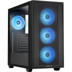 Корпус gs-03b-op hunter 3 midi 4x argb вентиляторы