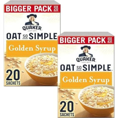 Набор Cleverry Box Set с овсяной кашей Quaker Oat So Simple Golden Syrup - 40 пакетиков x 36 г овсяной каши - каша для легкого завтрака
