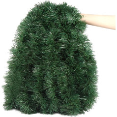 LOMIMOS 328 футов искусственная рождественская гирлянда искусственная мягкая зеленая