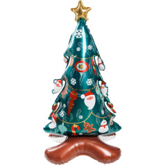 Cosy Home Riesenballon aus Aluminium, Weihnachtsbaum, Grün, 72 x 150 см