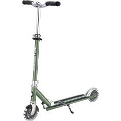 Globber Flow Element Lights - складной самокат на 2 колесах со светодиодным освещением, задним тормозом и регулируемым рулем, от 5 лет, для детей и подрос