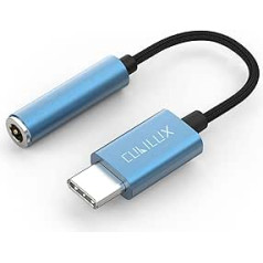 Cubilux USB C до 3,5 мм аудио стерео джек адаптер с ЦАП подписки чип короткие сессии кабель для наушников для Pixel2, HTC U11/M10, Nexus 5X/6P, Huawei Mate10/P9, Samsung S8/S9 и 