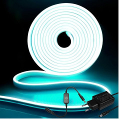 iNextStation светодиодная лента 5 м, 12 В ледяной синий неоновый светодиодная лента Dimmable водонепроницаемый гибкий неоновый светодиод силиконовая