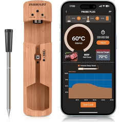 INSMART термометр для мяса беспроводной, гриль термометр Bluetooth 100 м, IPX7 водонепроницаемый жарки термометр с Smart App, мясо термометр приготовления