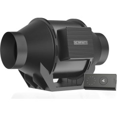 AC Infinity Cloudline Lite A4 - бесшумная система встраиваемых вентиляторов 100 мм с регулятором скорости, EC-мотор, для притока/вытяжки воздуха в палатках