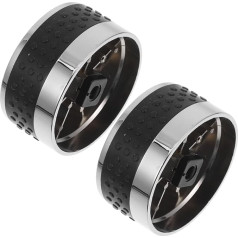 2stücke Knöpfe Für Elektroherd Ersatzteile Für Gasgrills Grillknöpfe Gasventil-steuerknopf Ersatz Für Gasknöpfe Innendurchmesser Silberfarben