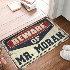 Dsoluuing коврик для улицы, остерегайтесь мистера Морана, коврик для входа, для использования внутри и снаружи (размер: 50 x 80 см)