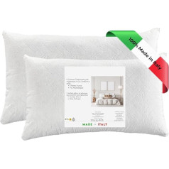 GM Подушки Пара Подушка для сна Стандартный наполнитель Мит-Проф Гипоаллергенный Дышащий Прямоугольная Двойная Одинарная со стеганым чехл