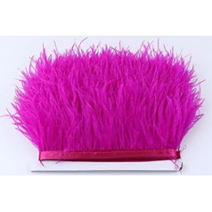 Фиолетовый 8-10 см 1 метр страусиное перо отделка Vellen лента Selvage для DIY свадебное платье украшения ремесло аксессуары