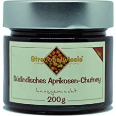 Streuobstwiesle South Indian Apricot Chutney - 200 г - Сердечный, ароматный соус для гриля, фондю, раклета, кейса, риса...