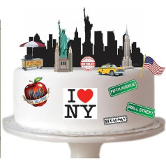 Сверху пиратская сцена - съедобная вафельная бумага премиум-класса, идеально подходит для украшения праздничных тортов - проста в использо