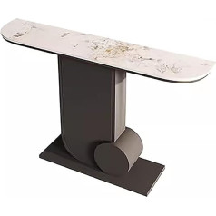 Zxdrybhd Прихожая стол, узкий консольный стол, современный консольный стол, прихожая стол, металлический каркас, для прихожей, входа, гостиной (