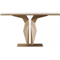 Zxhrybh Консольный стол, стол для прихожей, с полированным геометрическим основанием, консольный стол, узкий консольный стол, для прихожей в г