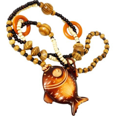 VALICLUD Старомодное Ожерелье Вечеринка Ожерелье Ожерелья Для Девочек Ожерелье Из Дерева Племенные Ожерелья Пляжное Ожерелье Жемчужное Ожер