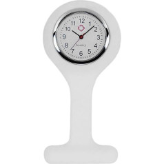 TRIXES Белые силиконовые часы-брелок для медсестры с булавкой