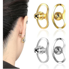 RYMAUP 4 шт. затычки для сережек, серьги-гвоздики, затычки для сережек, металлические затычки для сережек, тяжелые серьги, женские затычки для в