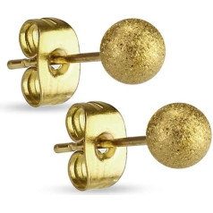 Paula & Fritz® 1 пара ушных шпилек Шарик разноцветный 316L хирургическая сталь от 2 мм до 7 мм бабочка назад ухо кольцо женщины ухо кольцо мужчины ст