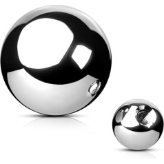 Шарик для резьбы 1,2 или 1,6 мм - сменный шарик для пирсинга из хирургической стали 316L